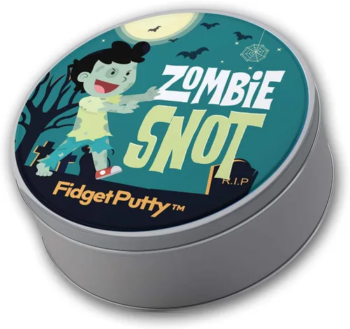 Vista 5 de Zombie Snot Therapy Putty - Divertida masilla de alivio de estrés para adultos, color verde perla para Halloween y elefante blanco