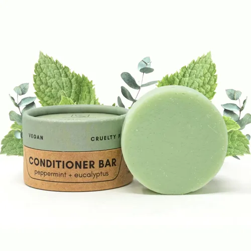 Vista 10 de Barra de acondicionador Cedro + pachulí Acondicionador ecológico con contenedor de viaje Acondicionador natural de calidad de salón, cero