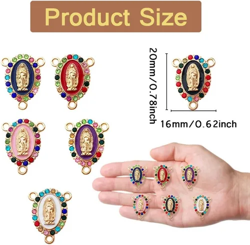 Vista 2 de 8 dijes de flamenco, colgantes de esmalte de flamenco de pájaros tropicales de aleación rosa y roja, mini flamenco para hacer joyas, pulseras