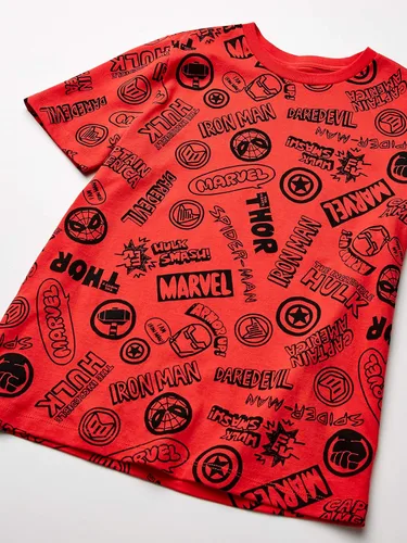 Vista 3 de Tienda Essentials Disney Marvel Star Wars Camisetas de manga corta para niños y bebés (anteriormente Spotted Zebra), Multipacks