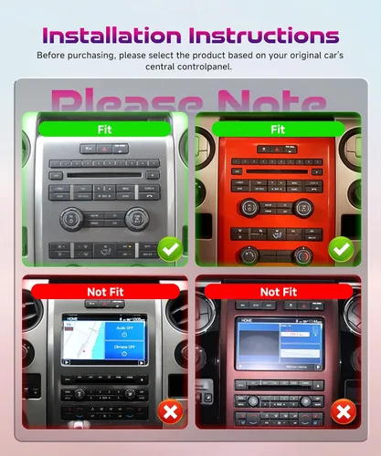 Vista 2 de Estéreo de coche Android 4 Core 64G 9 pulgadas para Ford F150 SVT Raptor 2009-2012 Recorte bajo inalámbrico CarPlay Android Auto pantalla táctil