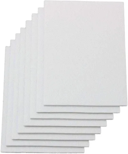 Vista 6 de Hojas de fieltro resistentes de 6" x 8" x 1/5" de grosor - 8 hojas (negro)