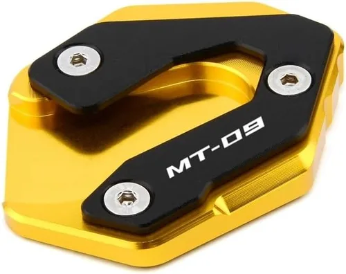 Vista 5 de KAnduo M for Yamaha Tracer 900 Gt Tracer 900gt Mt09 Mt 09 2014-2017 2018 2019 2020 Kickstand Plate Side Stand Pad Enlarger Y (Color : MT09 Black)