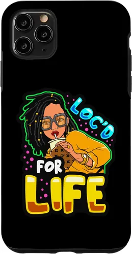 Vista 13 de Loc'd for Life Funny Locs Black Queen Dreadlocks Women Girls Case for iPhone 17
