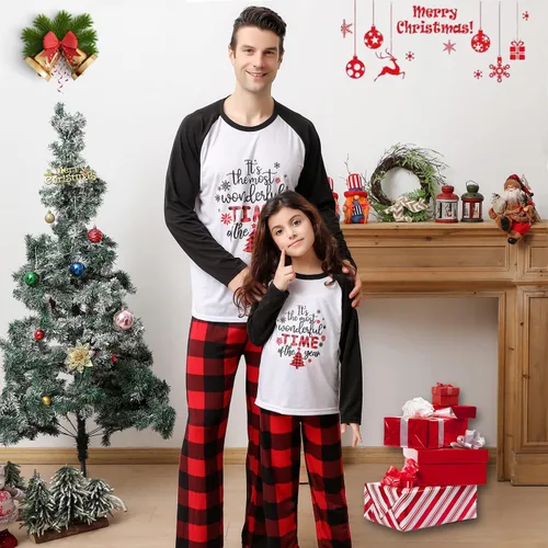 Vista 3 de Onancehim Matching Christmas Pajamas Set for Family, Printed Pjs for Women Men Kids Boys Girls Xmas Sleepwear Set for Couples