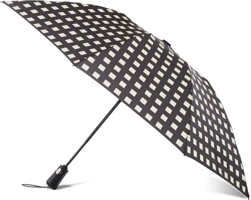 Vista 16 de Totes Reverse Close Folding Inbrella with Auto Open Close and Compact FLORAL ELÉCTRICO NEGRO