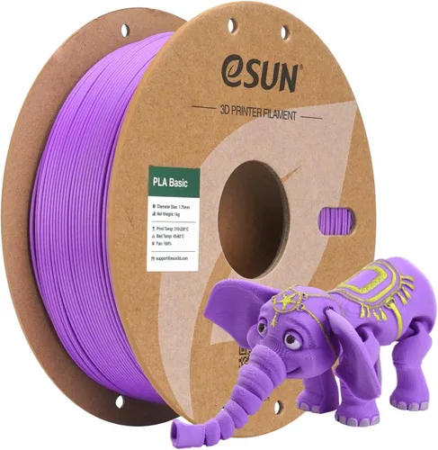 Vista 50 de eSUN Filamento PLA Basic de 0.07 in, naranja, carrete de 2.2 libras 1.anaranjado