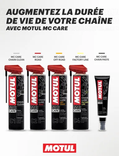 Vista 2 de Motul C5 Pasta para Lubricación de Cadena de Motocicleta con Aplicador Cepillo, Tubo de 150 ml (111432)