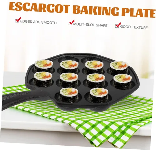 Vista 6 de Bandeja de horno de caracol para Escargot Escargot Hornear Plato de Asa Caracol Grill Dish