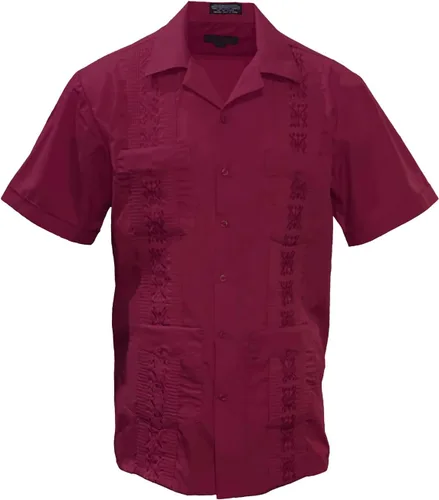 Vista 3 de Gravity Threads Camisa de verano Guayabera para hombre