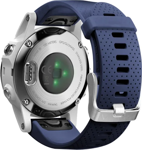 Vista 15 de NotoCity Correa de reloj compatible con Fenix 5S/6S/7S/8 de 1.693 in, correa de repuesto de silicona suave Quickfit (hebilla plateada, 2 unidades)