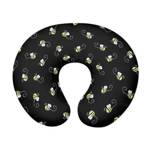 Vista 15 de Forchrinse Bee Daisy - Funda de almohada de lactancia elástica para bebé, fundas de lactancia extraíbles para almohada de lactancia, bonita funda