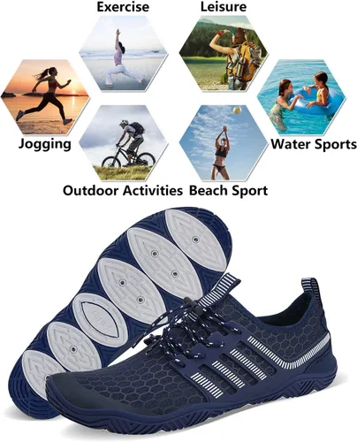 Vista 6 de Wyhan - Zapatos de agua para hombre y mujer, secado rápido, calcetines acuáticos, zapatos de buceo para playa, natación, surf, piscina, yoga