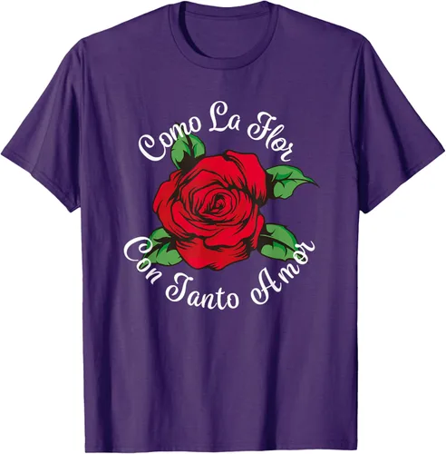 Vista 51 de Como La Flor - Bailar Cumbia - Mexican Rose Fiesta Regalo Camiseta Negro