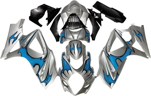 Vista 12 de Kit de carenado negro púrpura para 2007 2008 Suzuki K7 GSXR1000 07 08 GSX-R1000 Carrocería ABS plástico cuerpo marco conjunto