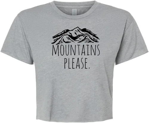 Vista 7 de Women's Screen Printed Crop Tee, Shirts With Sayings