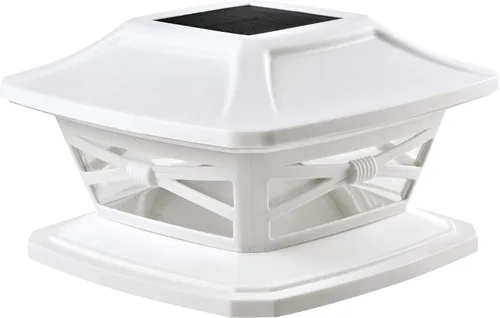 Vista 11 de Davinci Lighting - Lámpara solar Flexfit para exteriores con base para postes de madera de 4 x 4, 5 x 5 y 6 x 6 pulgadas, luz LED brillante