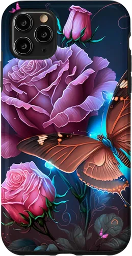 Vista 13 de Family Butterfly Rose Flower Firefly PC Case for iPhone 17