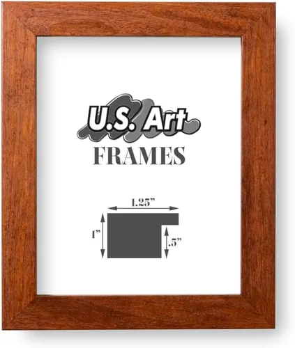 Vista 67 de Marco de fotos de 4 x 6 pulgadas, acabado envuelto suave, plano de 1.25 pulgadas de ancho, bronce oscuro envejecido, 100% madera americana compuesta
