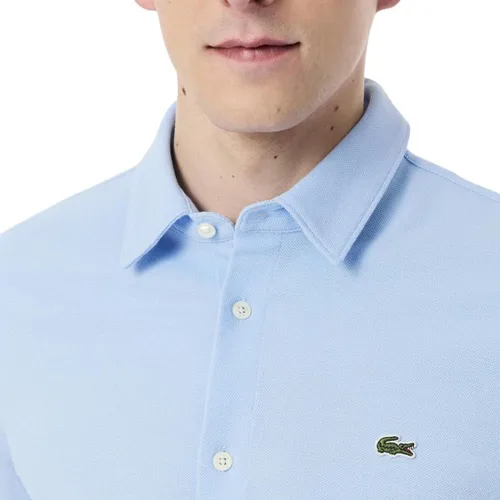 Vista 2 de Lacoste Camisa tejida de manga larga ajustada para hombre