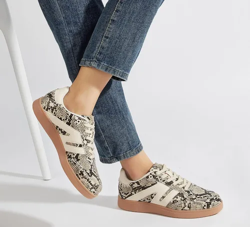 Vista 9 de LUCKY STEP Zapatillas de moda con suela de goma retro para mujer
