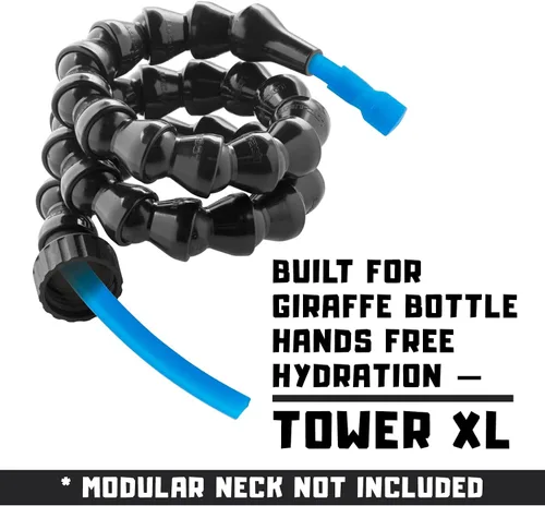 Vista 4 de Giraffe Bottle Tower XL Kit de tubo de bebida/válvula de mordida de repuesto, para cuello de 15 pulgadas / 38 cm