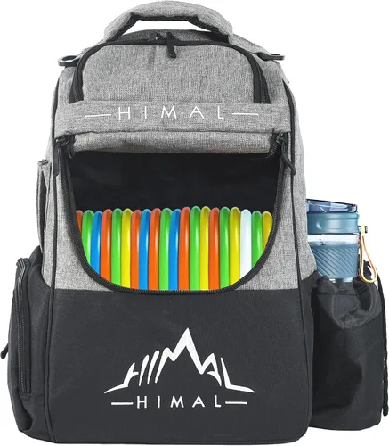 Vista 9 de HIMAL HIMAL Disc Golf Bag, 22+ Discs Lightweight Backpack Durable Disc Golf Backpack, Large Capacity, Multiple Storage Pockets, Padded Straps