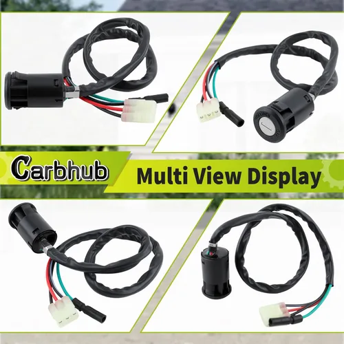 Vista 6 de Carbhub Interruptor de encendido w/llaves para Honda TRX250 Recon TRX250EX Sportrax TRX250TE Recon ES TRX250TM Recon Sportrax 400 TRX400EX 2x4