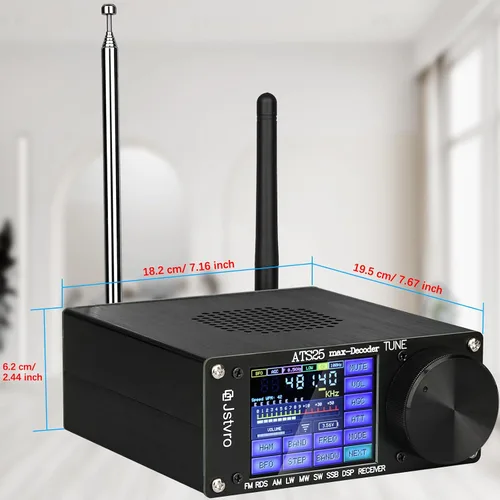Vista 5 de SI4732 ATS-25max-DECODER Receptor de radio: V4.17 con CW, decodificación RTty, WiFi, espectro de audio y receptor DSP FM LW (MW y SW) y SSB