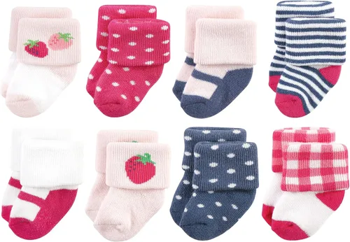Vista 105 de Hudson Baby - Calcetines de algodón para bebés recién nacidos y Terry para niñas bebés