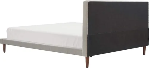 Vista 16 de Serta Sierra Collection - Cama de plataforma tapizada, diseño de perfil bajo, cabecera capitoné, tela texturizada suave, no requiere somier