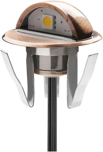 Vista 29 de Luz LED para escaleras, bajo voltaje, impermeable, IP65, para exteriores, 1-2/5 pulgadas, de madera empotrada, iluminación LED de terraza, patio