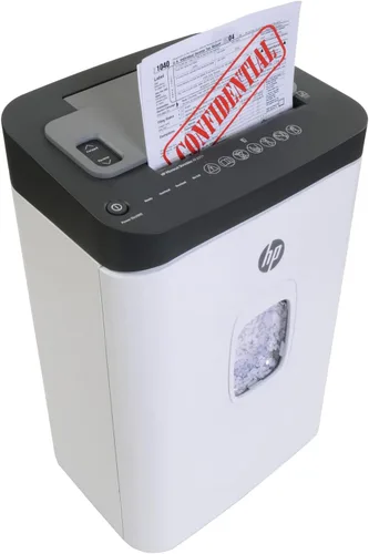 Vista 4 de HP - Trituradora de papel micro cortada, manual de 14 hojas, alimentación