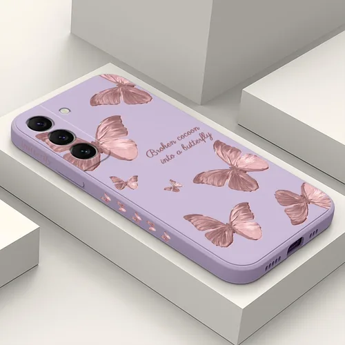 Vista 19 de LEECG Funda para Samsung Galaxy S22, Diseños de Flores Elegantes de Silicona Suave con Protección contra Caídas y Resistente a Huellas Dactilares
