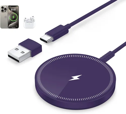 Vista 9 de Bohuma - Cargador inalámbrico magnético – Compatible con iPhone de la serie 12 a 17 y AirPods - Diseño elegante y ligero con carga rápida – Ideal