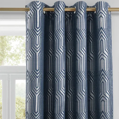 Vista 9 de Cortinas de patrón geométrico jacquard 100% opacas beige y plateado, 42 pulgadas de ancho y 63 pulgadas de largo, 2 paneles con aislamiento térmico