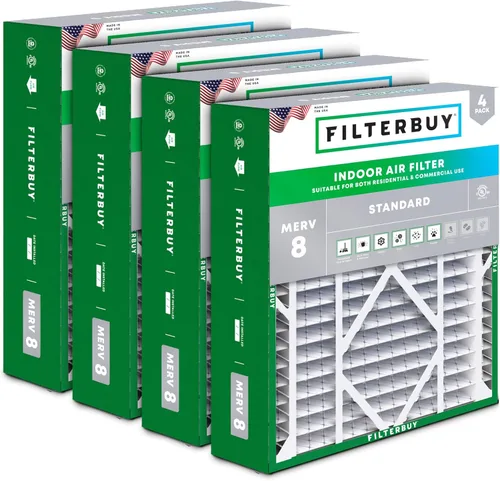 Vista 21 de Filterbuy Filtro de aire MERV 8 Essential Dust & Allergy Defense de 10 x 17 x 2 pulgadas (paquete de 4), filtros exteriores plisados electrostáticos