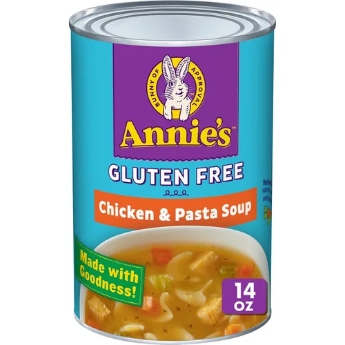 Vista 8 de Annie's - Sopa orgánica de pasta con forma de conejito y caldo de pollo, 14 onzas