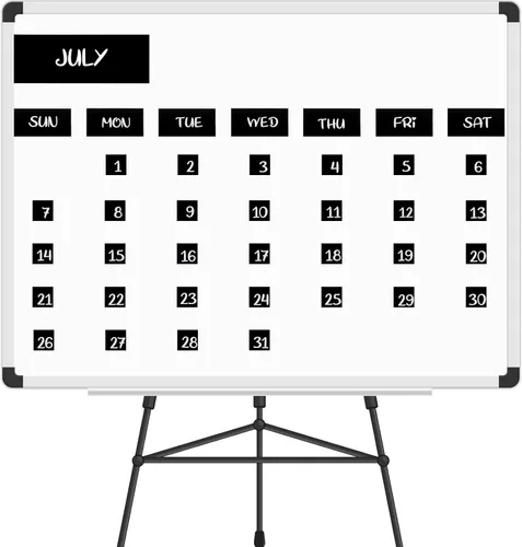Vista 6 de Calendario magnético para refrigerador con 50 días de la semana y meses, indicadores magnéticos para oficina y pizarra blanca