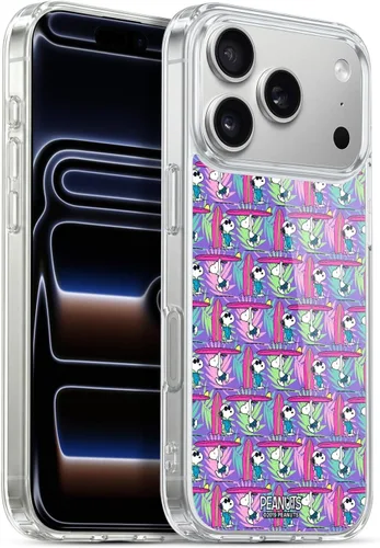 Vista 125 de Head Case Designs Funda de gel suave con licencia oficial de Peanuts Tropical Surf Snoopy Aloha Disco compatible con Apple iPhone 13 Mini Surf