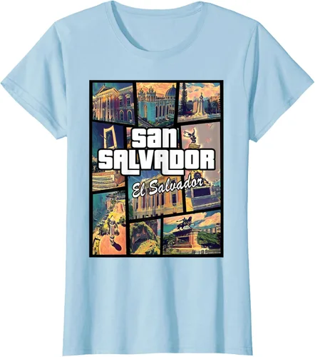 Vista 26 de Camiseta Orgullosa de San Salvador Capital El Salvador
