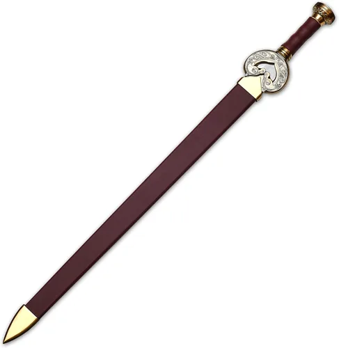 Vista 8 de Espada vikingo Legend of Zelda de Zelda de 40 pulgadas de largo, espada de acero D2 de espiga completa, edición limitada Skyward con vaina premium