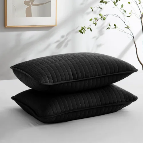 Vista 81 de Fundas Southshore Fine Linens Vilano Springs, para almohada, acolchadas, Microfibra, Pizarra, 20" x 36" 15 - Pizarra