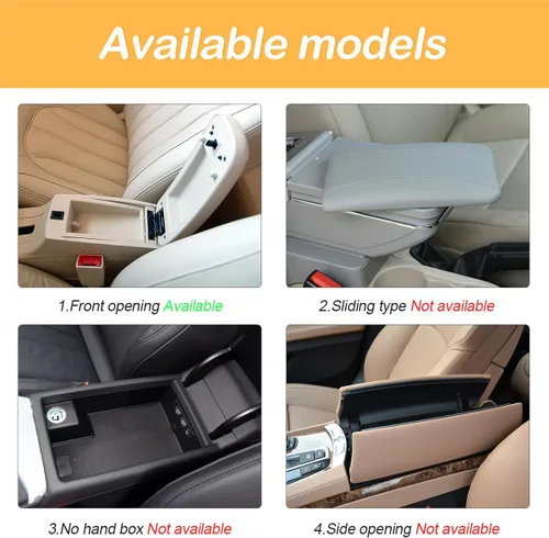 Vista 6 de Osilly Almohadilla para Consola Central de Auto, 11.8" x 7.9" Cubierta de Reposabrazos Peluda Universal para SUV/Camión/Auto, Lana Sintética de Negro
