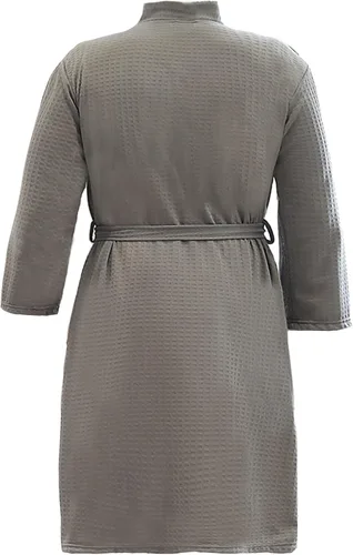 Vista 2 de Bata de baño tipo kimono ligera hasta la rodilla para hombre, bata de ducha para spa