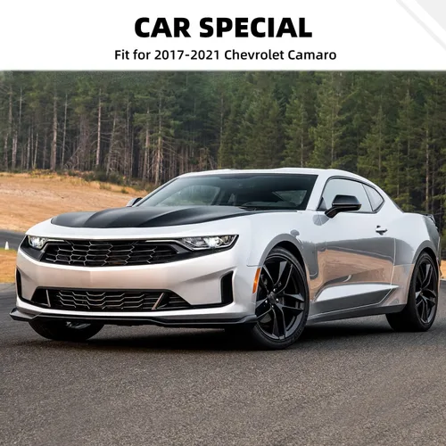 Vista 6 de Cubierta de panel frontal Co-Pilot de fibra de carbono para salpicadero, compatible con Chevrolet Camaro 2017-2024