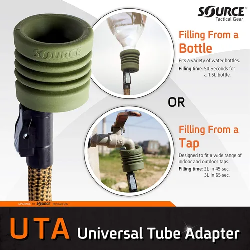 Vista 3 de Source Adaptador de tubo universal táctico para sistemas de hidratación