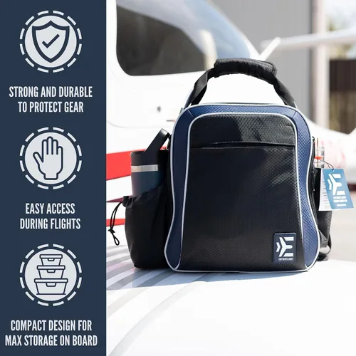 Vista 2 de Bolsa de piloto La bolsa de vuelo Venture para pilotos Se adapta a todos los equipos de vuelo de viaje de aviación, incluyendo tu rodillera