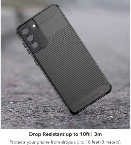 Vista 3 de Gear4 ZAGG - Funda ligera y elegante, con protección superior, inferior y esquinas con D3O, para Samsung Galaxy S21 Ultra 5G, color humo (702007328)