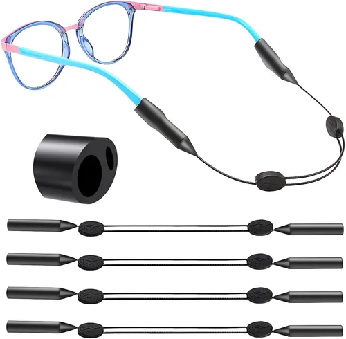 Vista 8 de Correa de soporte para lentes de sol – Correas ajustables para gafas de sol para niños – Soportes para gafas alrededor del cuello – Retenedor